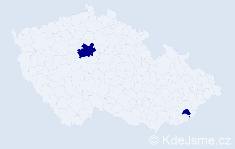 Příjmení: 'Szöllösová', počet výskytů 3 v celé ČR