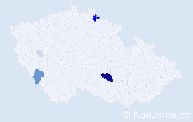 Příjmení: 'Nyerges', počet výskytů 8 v celé ČR