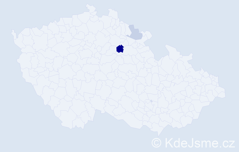Příjmení: 'Mikácsiová', počet výskytů 4 v celé ČR