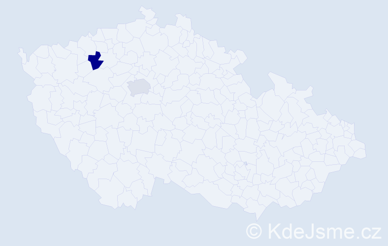 Příjmení: 'Kaudersová', počet výskytů 8 v celé ČR