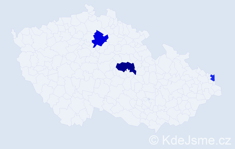 Příjmení: 'Gniewek', počet výskytů 8 v celé ČR