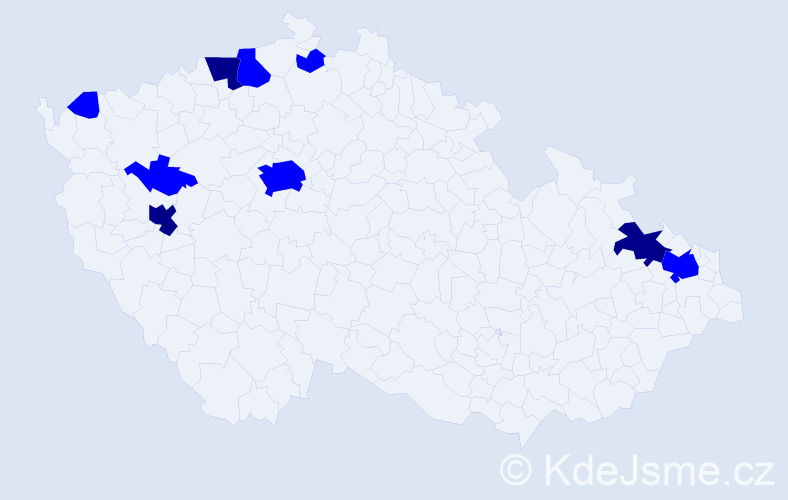 Příjmení: 'Waldstein', počet výskytů 12 v celé ČR
