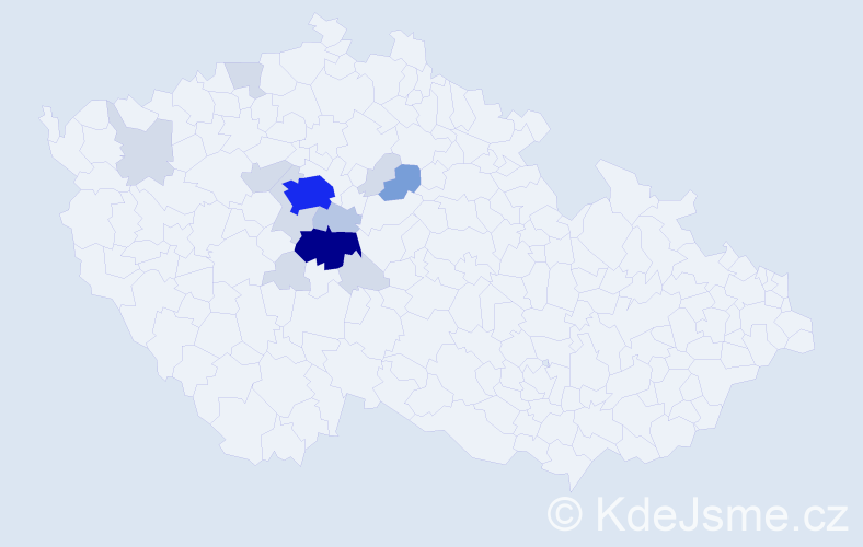 Příjmení: 'Luxemburková', počet výskytů 43 v celé ČR