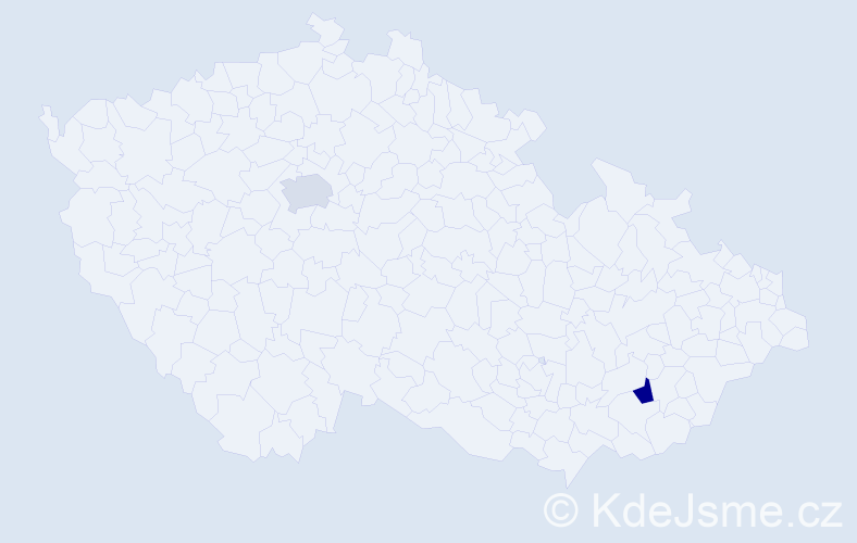 Příjmení: 'Badina', počet výskytů 2 v celé ČR