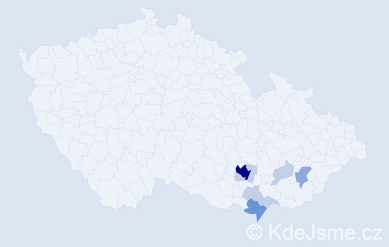 Příjmení: 'Herzan', počet výskytů 21 v celé ČR
