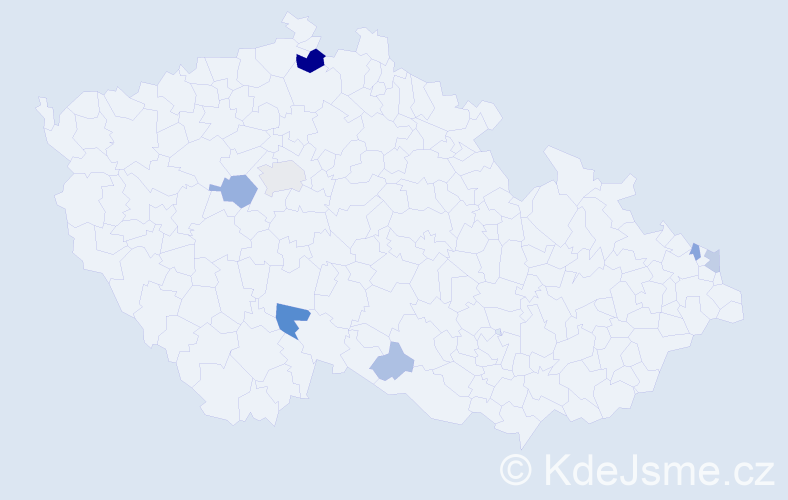 Příjmení: 'Grežďová', počet výskytů 23 v celé ČR