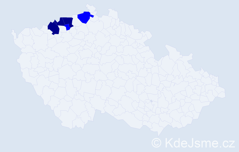 Příjmení: 'Lahmer', počet výskytů 8 v celé ČR