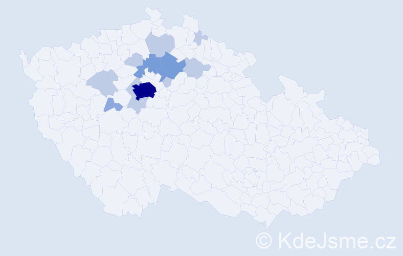 Příjmení: 'Štylerová', počet výskytů 28 v celé ČR