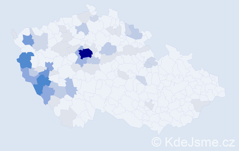 Příjmení: 'Turnerová', počet výskytů 162 v celé ČR