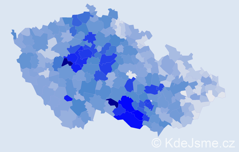 Příjmení: 'Veselá', počet výskytů 13437 v celé ČR