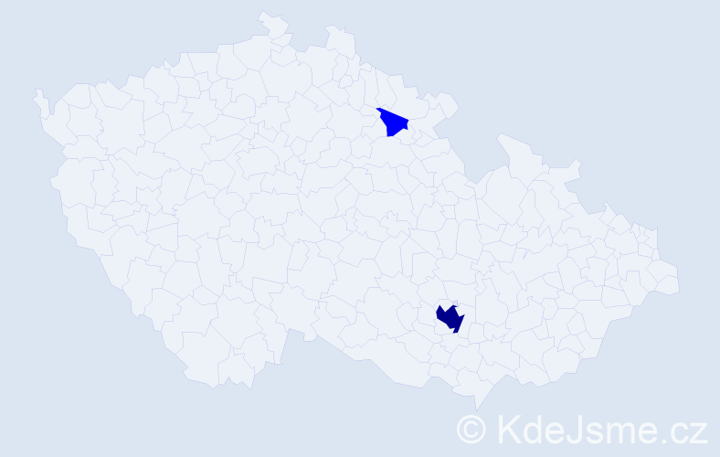 Příjmení: 'Ulwerová', počet výskytů 3 v celé ČR
