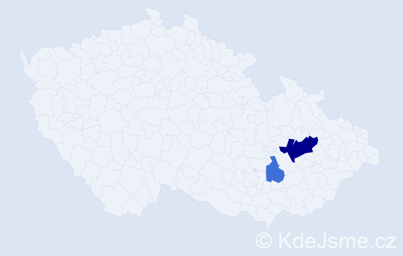 Příjmení: 'Mayrwöger', počet výskytů 5 v celé ČR