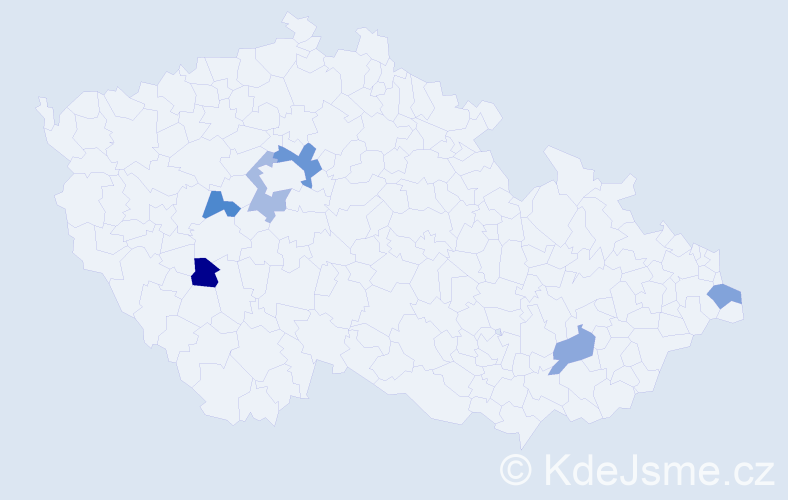 Příjmení: 'Pašteková', počet výskytů 7 v celé ČR