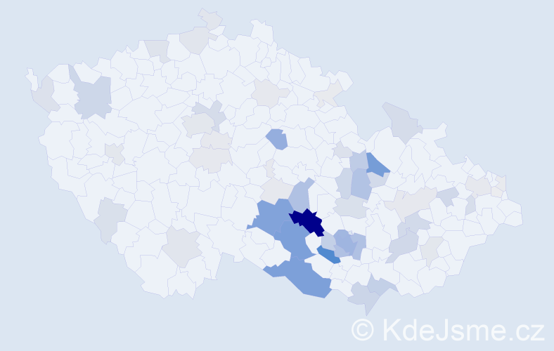 Příjmení: 'Střecha', počet výskytů 247 v celé ČR