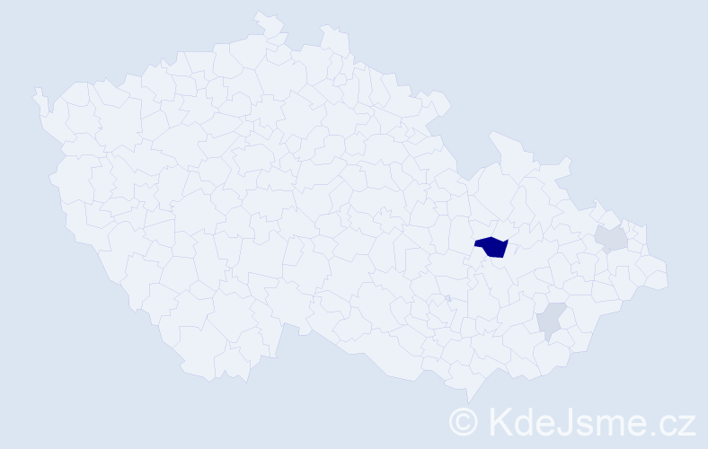 Příjmení: 'Stoppaniová', počet výskytů 8 v celé ČR