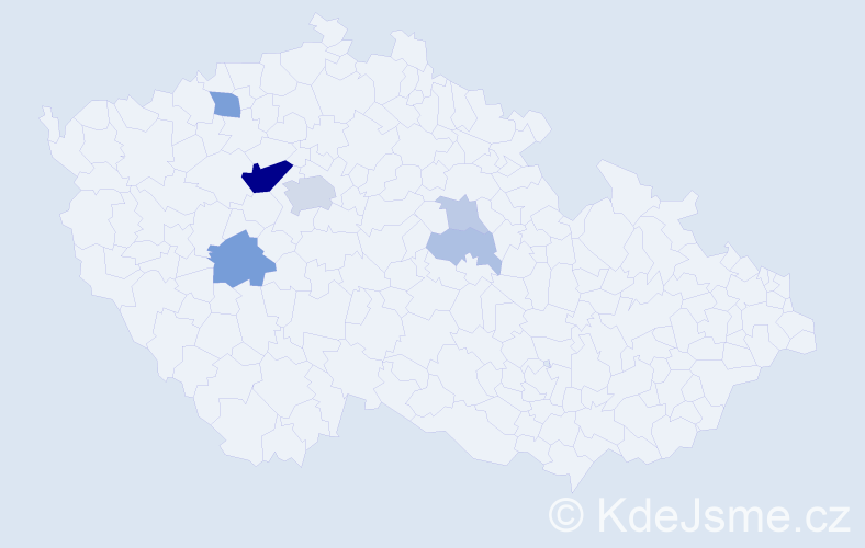 Příjmení: 'Haušild', počet výskytů 19 v celé ČR