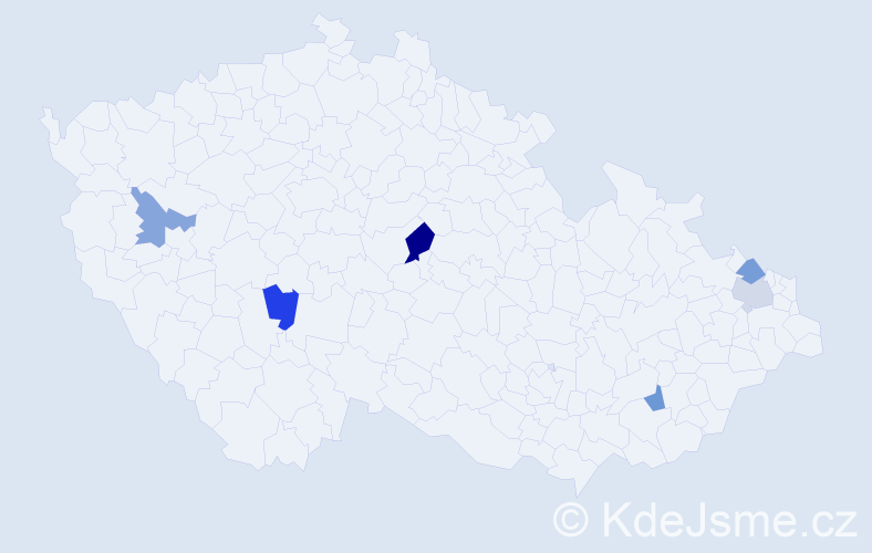 Příjmení: 'Timkovičová', počet výskytů 7 v celé ČR