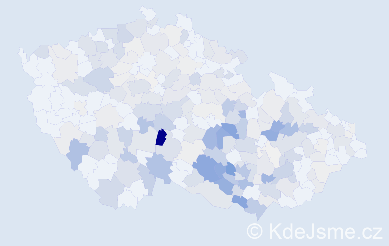 Příjmení: 'Kršková', počet výskytů 859 v celé ČR