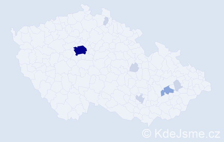 Příjmení: 'Scheuch', počet výskytů 21 v celé ČR