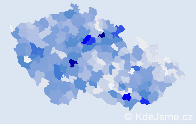 Příjmení: 'Němečková', počet výskytů 4525 v celé ČR