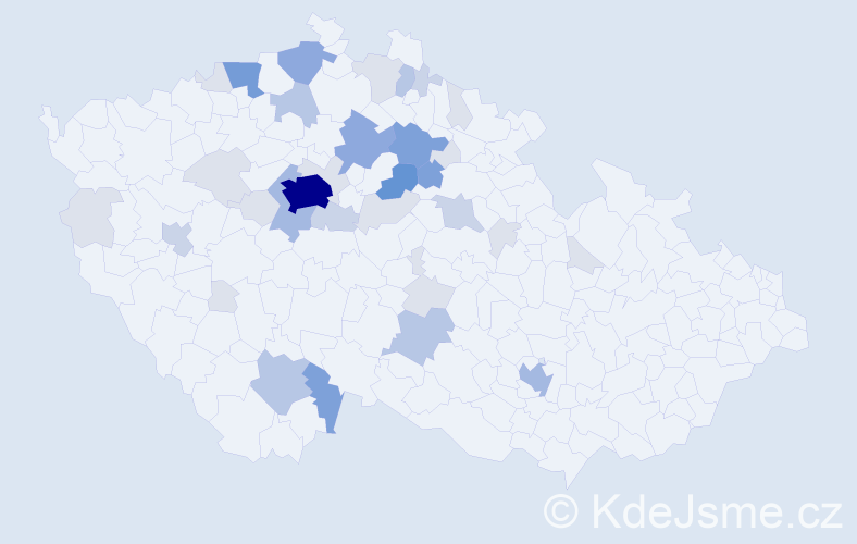 Příjmení: 'Libánská', počet výskytů 116 v celé ČR