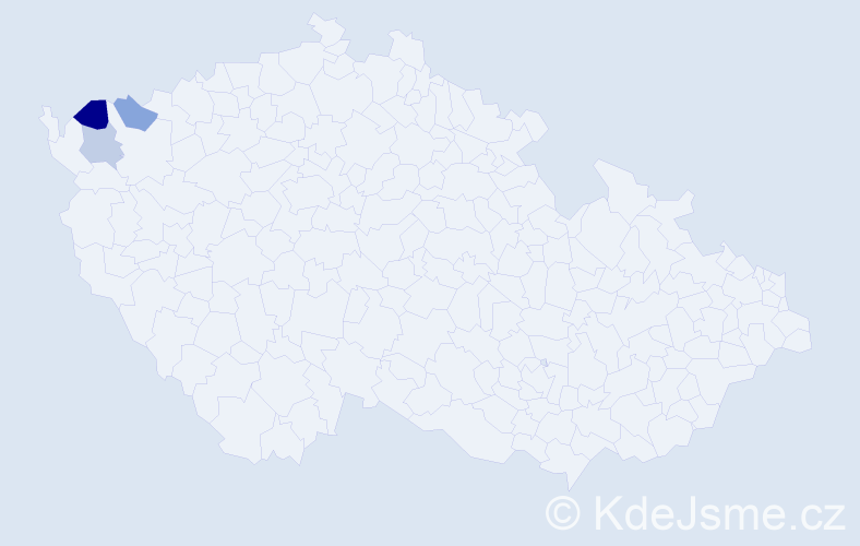 Příjmení: 'Majďáková', počet výskytů 4 v celé ČR