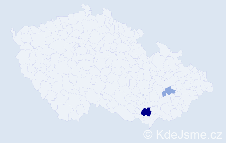 Příjmení: 'Stritzlová', počet výskytů 6 v celé ČR