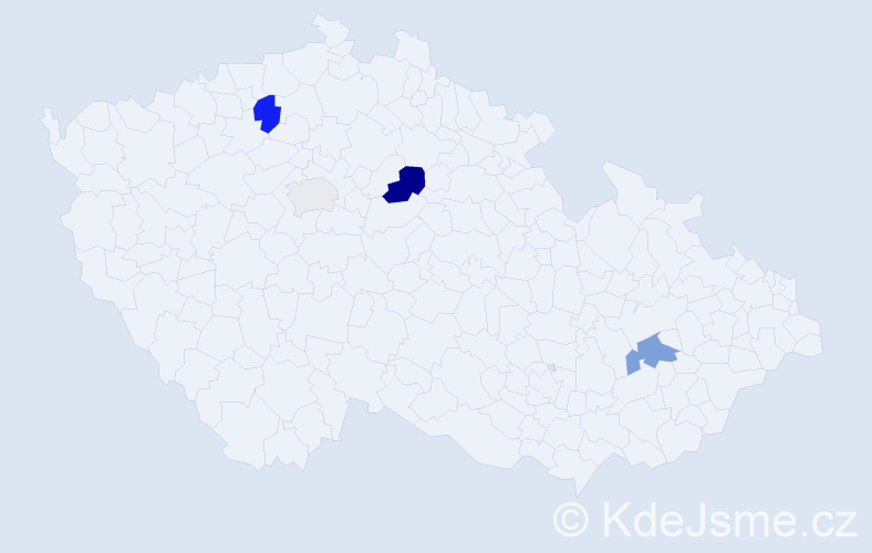 Příjmení: 'Pavlych', počet výskytů 8 v celé ČR