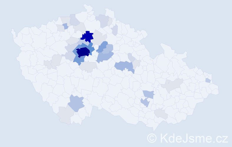 Příjmení: 'Wertheim', počet výskytů 158 v celé ČR
