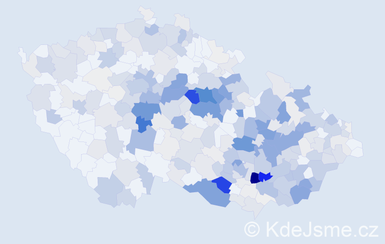 Příjmení: 'Kohoutek', počet výskytů 1482 v celé ČR