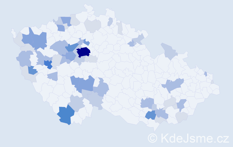 Příjmení: 'Zvonař', počet výskytů 178 v celé ČR