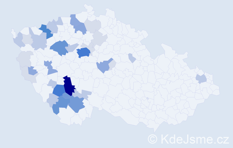 Příjmení: 'Zoch', počet výskytů 122 v celé ČR