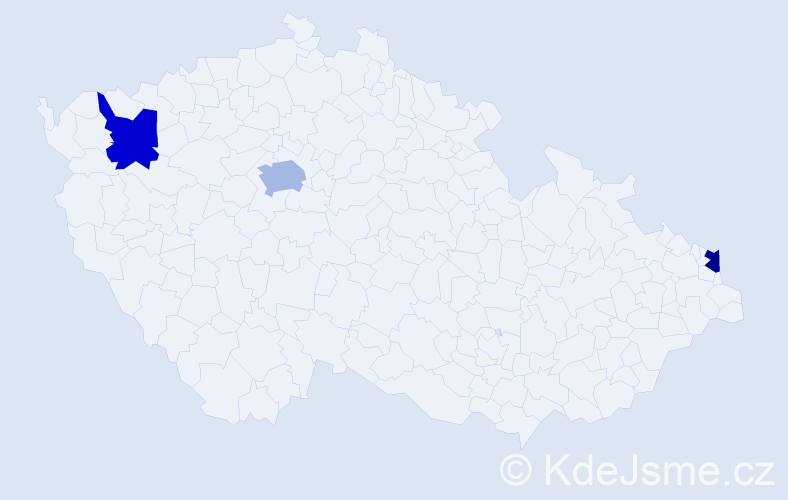 Příjmení: 'Kassemová', počet výskytů 7 v celé ČR