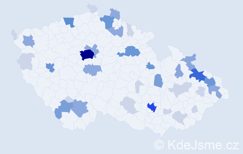 Příjmení: 'Beyer', počet výskytů 104 v celé ČR
