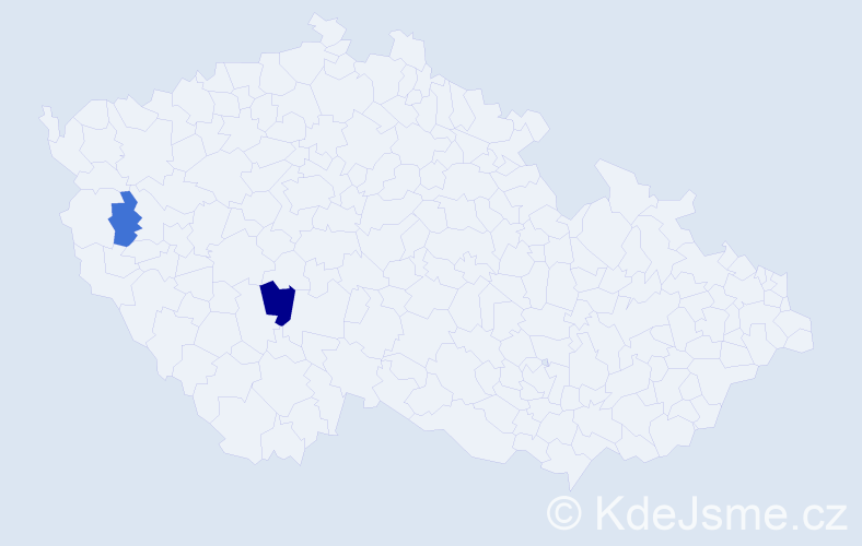 Příjmení: 'Wailguny', počet výskytů 3 v celé ČR