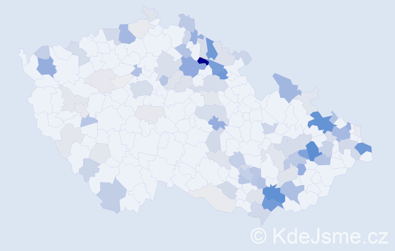 Příjmení: 'Glos', počet výskytů 334 v celé ČR
