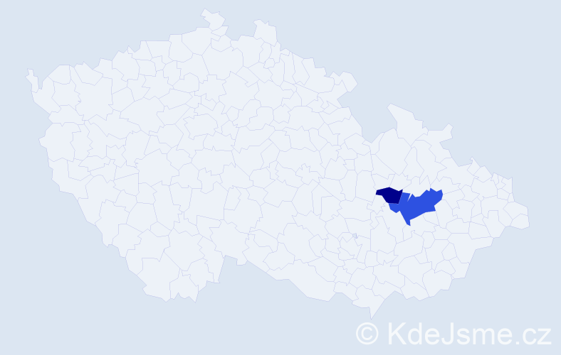 Příjmení: 'Dziengelowská', počet výskytů 4 v celé ČR