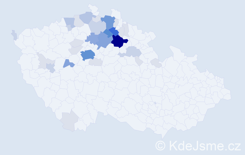 Příjmení: 'Egrtová', počet výskytů 113 v celé ČR