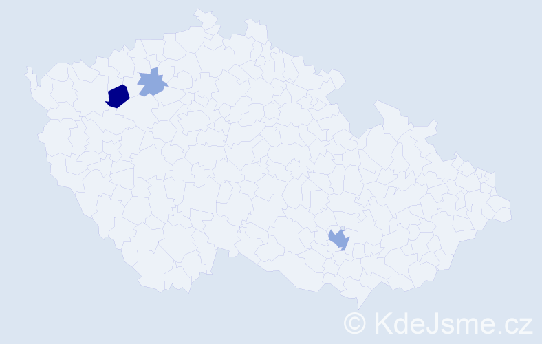 Příjmení: 'Zsigray', počet výskytů 7 v celé ČR