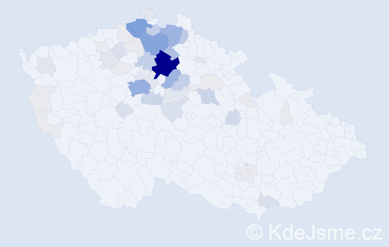 Příjmení: 'Knespl', počet výskytů 217 v celé ČR