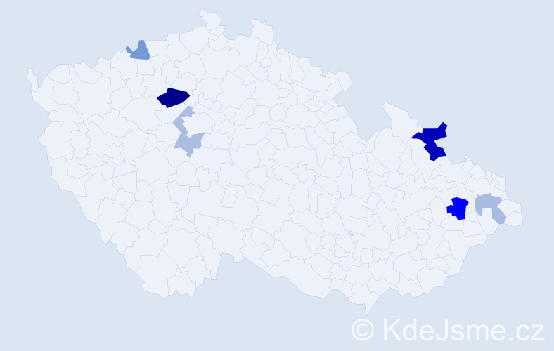 Příjmení: 'Wehrsingerová', počet výskytů 12 v celé ČR