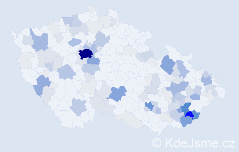 Příjmení: 'Maňas', počet výskytů 494 v celé ČR
