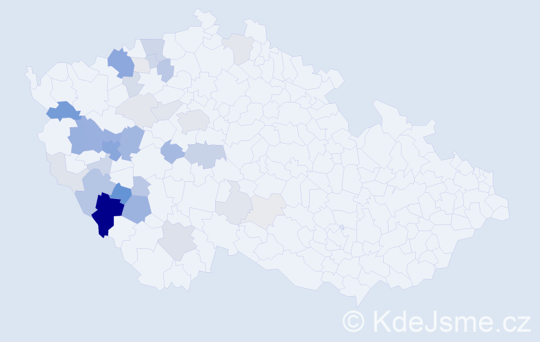 Příjmení: 'Řáhová', počet výskytů 113 v celé ČR