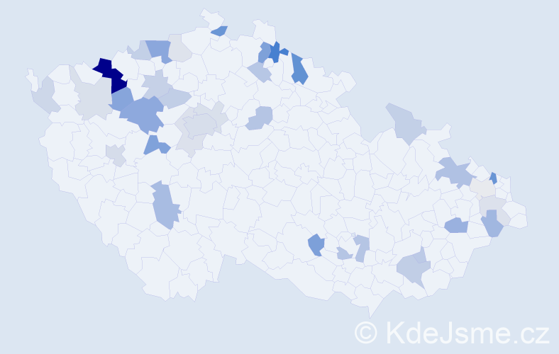 Příjmení: 'Weinert', počet výskytů 76 v celé ČR