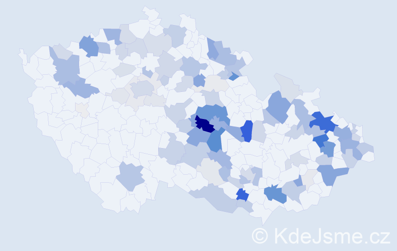 Příjmení: 'Ficek', počet výskytů 329 v celé ČR