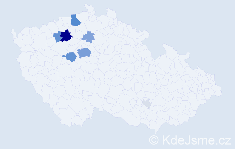 Příjmení: 'Bati', počet výskytů 31 v celé ČR