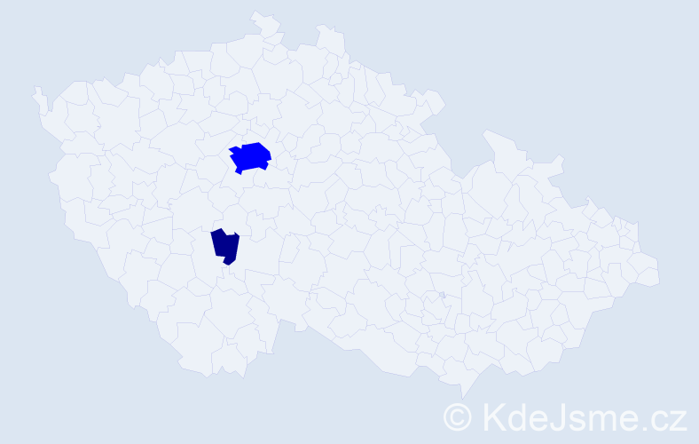 Příjmení: 'Angelozzi', počet výskytů 5 v celé ČR