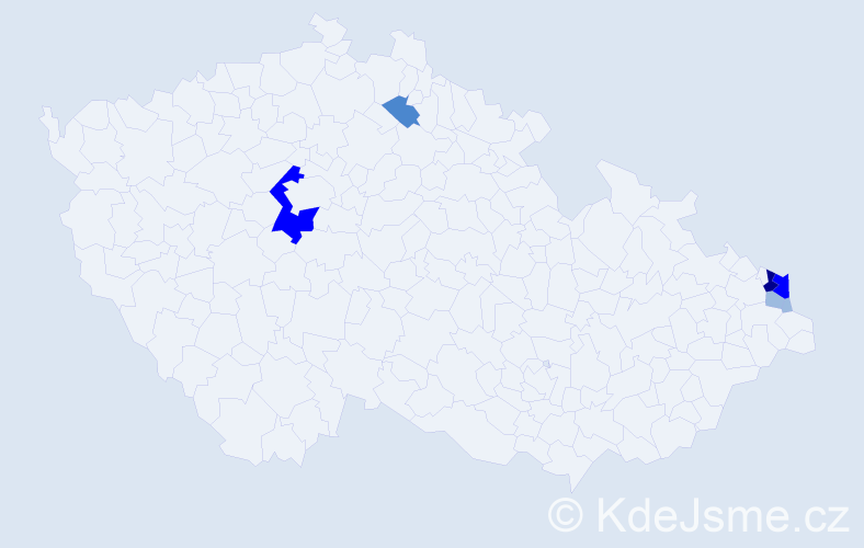 Příjmení: 'Sztymon', počet výskytů 14 v celé ČR