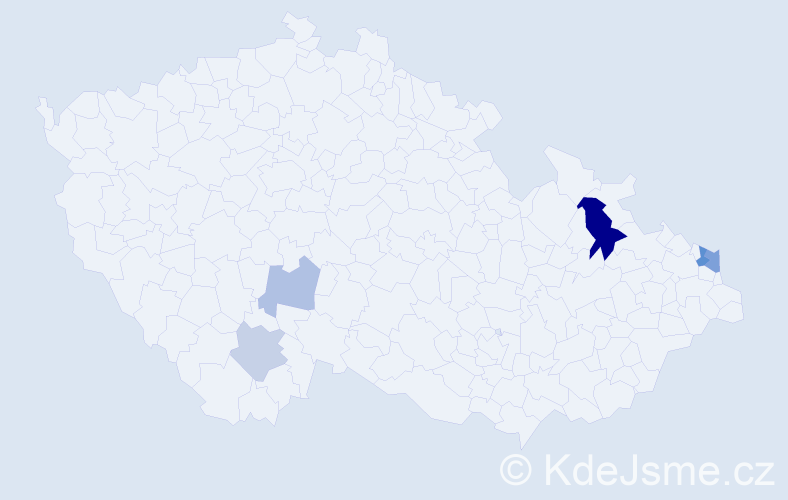 Příjmení: 'Turiaková', počet výskytů 10 v celé ČR