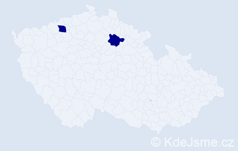 Příjmení: 'Ermisch', počet výskytů 2 v celé ČR
